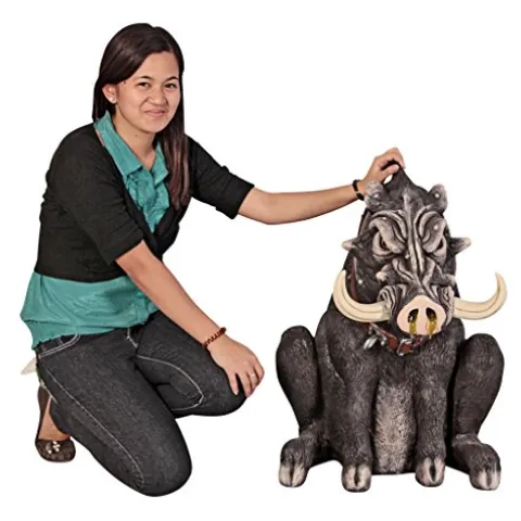 Design Toscano Bad Intentions Giant Warthog Garden Statue Full Color