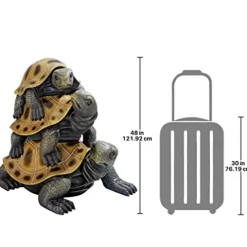 Design Toscano Giant Threes a Crowd Turtle Statue Giant