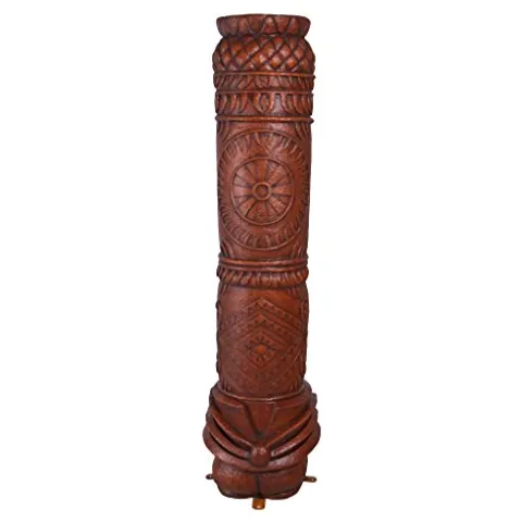 Design Toscano Grand Island Tiki Totem Statue Faux Woodtone Finish
