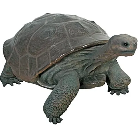Design Toscano Grand Scale Wildlife Galapagos Tortoise Statue Full Color