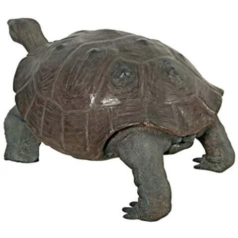 Design Toscano Grand Scale Wildlife Galapagos Tortoise Statue Full Color