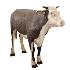 Design Toscano Grand-Scale Hereford Steer Statue Painted