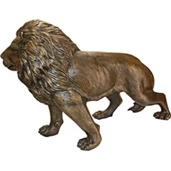 Design Toscano Guardian Lion Cast Bronze Garden Statue Two Tone Bronze & Verdigris