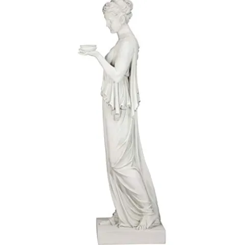 Design Toscano Hebe Greek Woman Garden Statue 62″ Antique Stone