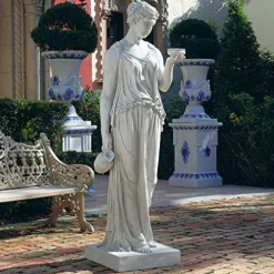 Design Toscano Hebe Greek Woman Garden Statue 62″ Antique Stone