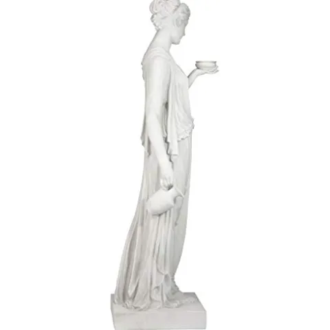 Design Toscano Hebe Greek Woman Garden Statue 62″ Antique Stone