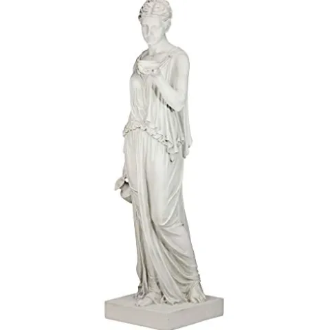 Design Toscano Hebe Greek Woman Garden Statue 62″ Antique Stone