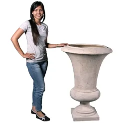 Design Toscano Large Viennese Architectural Garden Urn Ivory