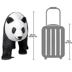 Design Toscano Ling Giant Walking Panda Bear Statue 68″ L x 25.5″ W x 40.5″ H Full Color