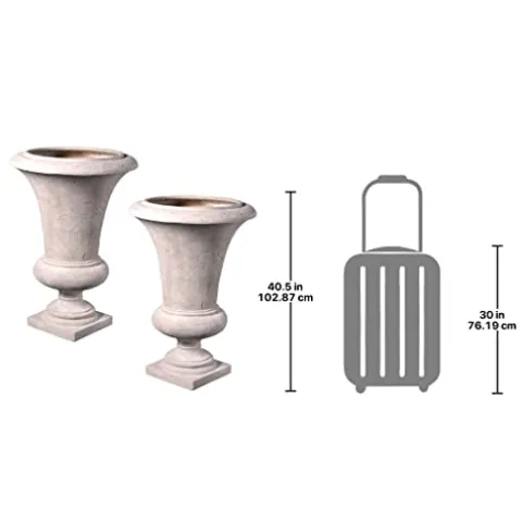 Design Toscano MacBook Pro Planter Urns Large Ivory