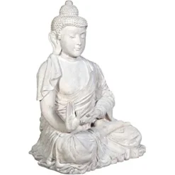 Design Toscano Meditative Asian Decor Grand Temple Statue 48″ Traditional Buddha