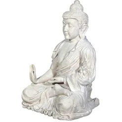 Design Toscano Meditative Asian Decor Grand Temple Statue 48″ Traditional Buddha