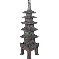Design Toscano Nara Temple Pagoda Garden Statue 71 Inch Verdigris