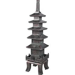 Design Toscano Nara Temple Pagoda Garden Statue 71 Inch Verdigris