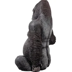 Design Toscano NE9009 Black-back Western Lowland Gorilla Giant Ape Statue Full Color