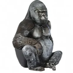Design Toscano NE9009 Black-back Western Lowland Gorilla Giant Ape Statue Full Color
