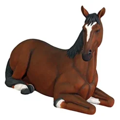 Design Toscano Resting Life Size Quarter Horse Filly Statue Full Color