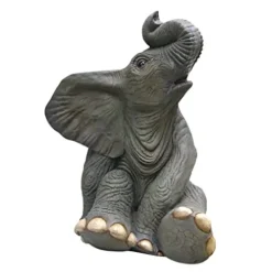 Design Toscano Sitting Baby Elephant Statue Full Color