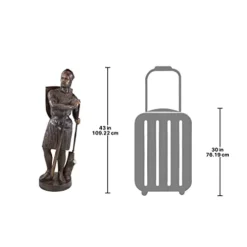 Design Toscano 13th Century Medieval Warrior Soldier Lost Wax Bronze Statue Bronze