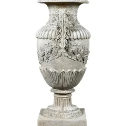Design Toscano Wine Harvest Oviform Architectural Garden Urn Roman Stone