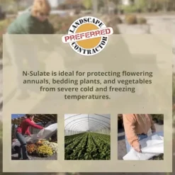 Dewitt N-Sulate 12×250 Feet Heavy Duty Landscape Fabric Winter Protection Blanket (5 Pack)