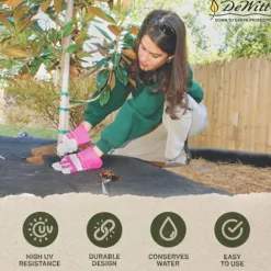 Dewitt P5 Pro 5 Ounce Weed Barrier Ground Fabric Black 5 x 250 Feet (6 Pack)