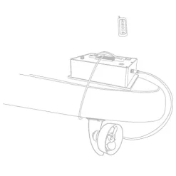 DGLUYUDV Electric Motorized Fin White