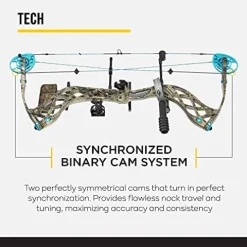 Diamond Archery Carbon Knockout Compound Bow – Breakup Country – 50 lbs Right Hand Mossy Oak