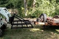 Dirt Rake 78″ Skid Steer Landscape Attachment Harley Rake Land Leveler