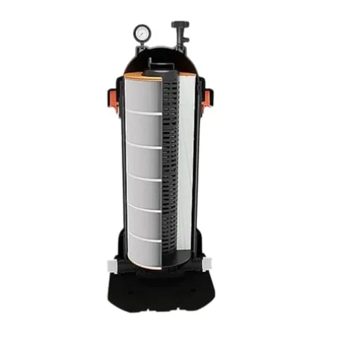 Discount Pool Mart AquaStar Heavy Duty Swimming Pool and Spa Pipeline Cartridge Filter Black