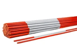 DISCOUNT SNOWSTAKES .COM 4ft Orange Driveway Markers with Reflective Tape