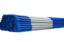 DISCOUNT SNOWSTAKES .COM 4ft Blue Driveway Markers with Reflective Tape