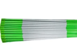 DISCOUNT SNOWSTAKES .COM 4ft Pro Snow Stakes Driveway Markers with Hy Viz Reflective Tape Green