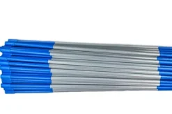 DISCOUNT SNOWSTAKES .COM 5ft Blue Pro Snow Stakes with Hi-Vis Reflective Tape Orange/Blue