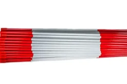 DISCOUNT SNOWSTAKES .COM 5ft Red Pro Snow Stakes with Hy Viz Reflective Tape Orange/Red