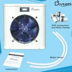 Diverdi Mini Swimming Pool Heat Pump 16000BTU White
