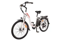 DJ Bikes City Bike 750W 48V 13Ah Step-Thru Power Electric Bicycle Pearl White B2