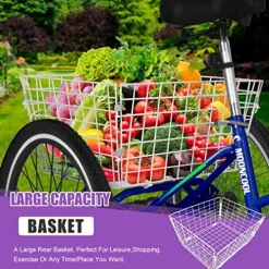 DoCred Adult Folding Tricycle 7-Speed Blue