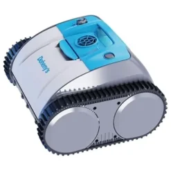 Doheny’s Pool ProDrive Free Plus Rechargeable Inground Robotic Cord-Free Automatic Swimming Pool Cleaner Blue / White