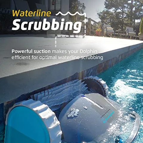 Dolphin Advantage Ultra Robotic Pool Vacuum Cleaner – Waterline Scrubber Brush