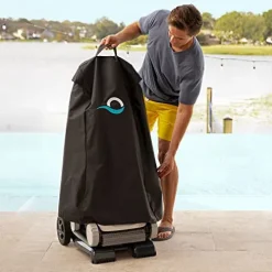 Dolphin E10 Automatic Pool Vacuum Cleaner with Caddy & Cover White