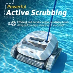 Dolphin E10 Automatic Pool Vacuum Cleaner with Caddy & Cover White