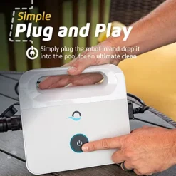 Dolphin E10 Automatic Pool Vacuum Cleaner with Caddy & Cover White