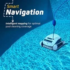 Dolphin E10 Automatic Pool Vacuum Cleaner with Caddy & Cover White