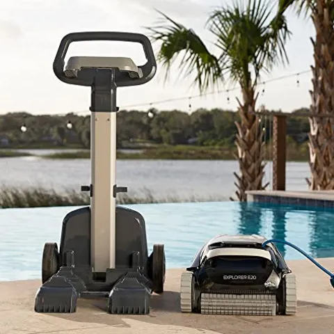 Dolphin Explorer E20 Robotic Pool Vacuum Cleaner Gray