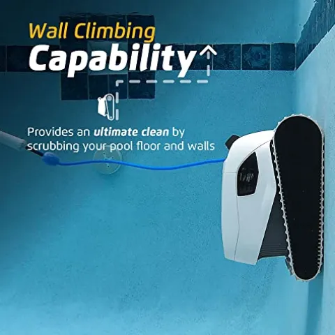 Dolphin Explorer E50 Wi-Fi Robotic Pool Vacuum Cleaner with Caddy & Cover White