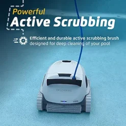 Dolphin Explorer E50 Wi-Fi Robotic Pool Vacuum Cleaner with Caddy & Cover White