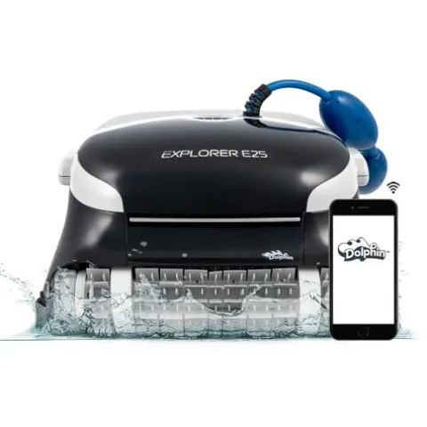 Dolphin Explorer E25 Wi-Fi Robotic Pool Vacuum Cleaner Black