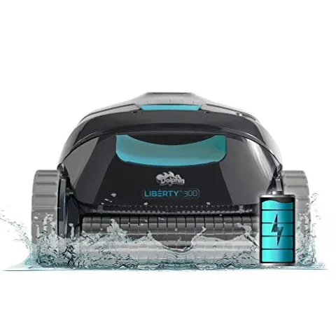 Dolphin Liberty 300 Cordless Magnetic Charge Robotic Pool Vacuum Cleaner Blue