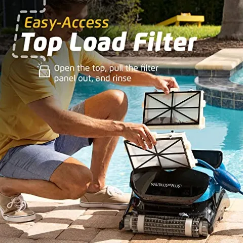 Dolphin Nautilus CC Plus Robotic Pool Vacuum Cleaner Black